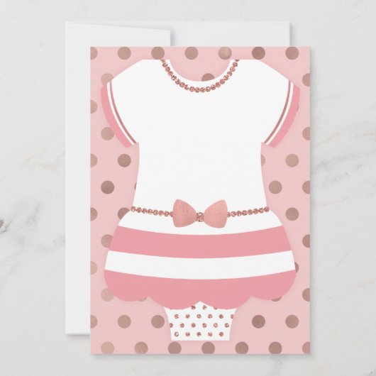 Rosa Kinderdusche, gekachelt, Einladung Imitate Gl (Rückseite)