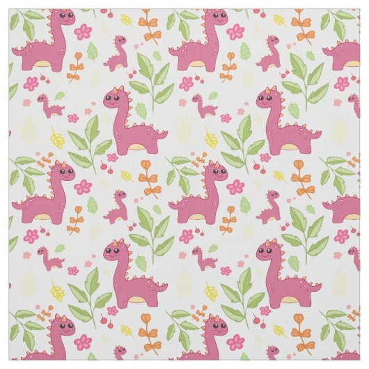 Rosa Kinderdynastie Stoff (Muster)