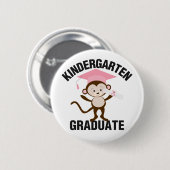 Rosa Kindergarten-Absolvent Button (Vorne & Hinten)