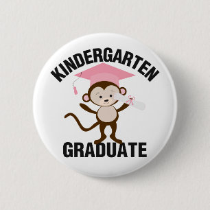 Rosa Kindergarten-Absolvent Button