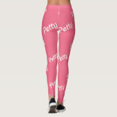 rosa kindische Leggings (Rückseite)