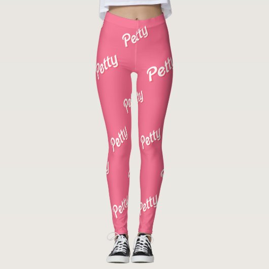 rosa kindische Leggings (Vorderseite)