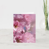 Rosa Kirschbaumblüten Frühjahrshochzeit Karte (Vorderseite)