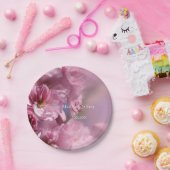 Rosa Kirschbaumblüten Frühjahrshochzeit Pappteller (Party)