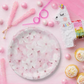 Rosa Kirschbaumblüten Pappteller (Party)