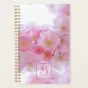 Rosa Kirschblossom Foto - Mit Monogramm Planer