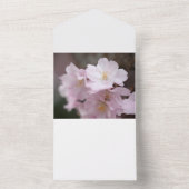 Rosa Kirschblüte All In One Einladung (Innen)