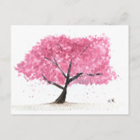 Rosa Kirschblüte Aquarell Sakura
