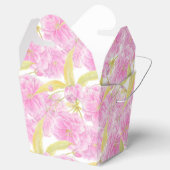 Rosa Kirschblüte Aquarellkunst gemustert Geschenkschachtel (Geöffnet)