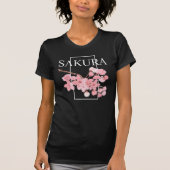 Rosa Kirschblüte Blume Aquarell Sakura T-Shirt (Vorderseite)