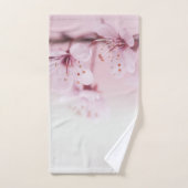 Rosa Kirschblüte-Blume Badhandtuch Set (Handtuch)