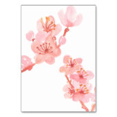 Rosa Kirschblüte Blütenblüte Hochzeit Tischnummer (Rückseite)