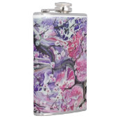 Rosa Kirschblüte Flachmann (Rechts)