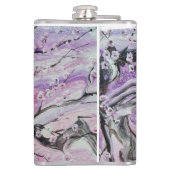 Rosa Kirschblüte Flachmann (Rückseite)