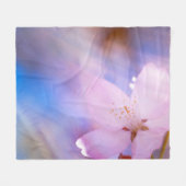 Rosa Kirschblüte Fleecedecke (Vorderseite (Horizontal))