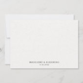 Rosa Kirschblüte florale elegante Hochzeit Dankeskarte (Rückseite)