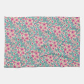 Rosa Kirschblüte Geschirrtuch (Horizontal)