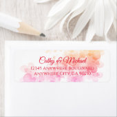 Rosa Kirschblüte Hochzeitsfeier Rücksendeadresse (Insitu)