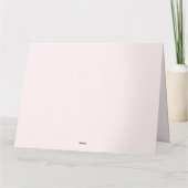 Rosa Kirschblüte Karte (Rückseite)