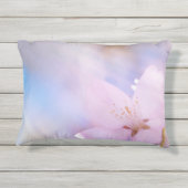 Rosa Kirschblüte Kissen Für Draußen (Rückseite)