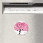 Rosa Kirschblüte Magnet (In Situ (Geschirrspüler))