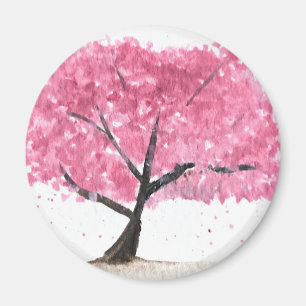 Rosa Kirschblüte Magnet