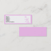 Rosa Kirschblüte Mini Visitenkarte (Vorne/Hinten)