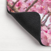 Rosa Kirschblüte Mousepad (Ecke)