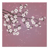 Rosa Kirschblüte Poster (Vorderseite)