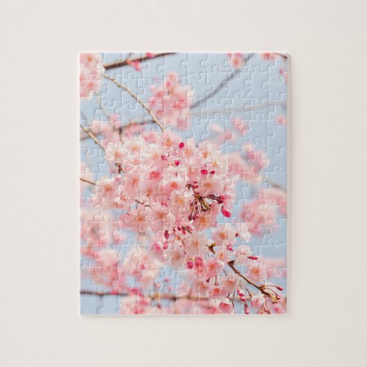 Rosa Kirschblüte Puzzle (Vertikal)