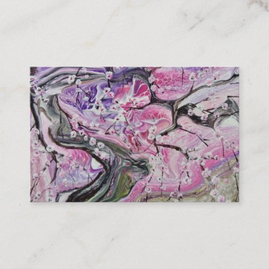 Rosa Kirschblüte Visitenkarte (Vorderseite)