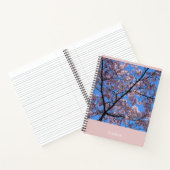Rosa Kirschblüten 8.5"x11" Notebook Notizblock (Innenseite)