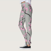 Rosa Kirschblüten an Branchen Leggings (Links)