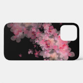 Rosa Kirschblüten auf schwarz Case-Mate iPhone Hülle (Rückseite (Horizontal))