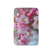 Rosa Kirschblüten Badematte (Vorderseite Vertikal)