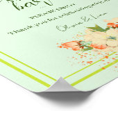 Rosa Kirschblüten , Bar Hochzeit Poster (Ecke)