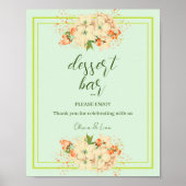 Rosa Kirschblüten , Bar Hochzeit Poster (Vorne)