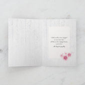 Rosa Kirschblüten Beileid Karte (Innenseite)
