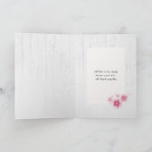 Rosa Kirschblüten Beileid Karte (Innenseite)