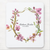 Rosa Kirschblüten Blumenmauspad Mousepad (Vorne)