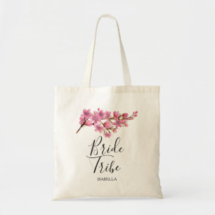 Rosa Kirschblüten Brauenstamm Tragetasche