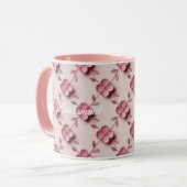 Rosa Kirschblüten Brauerei Pink Combo Tasse (Vorderseite Links)