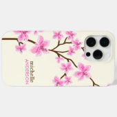 Rosa Kirschblüten Case-Mate iPhone Hülle (Rückseite (Horizontal))