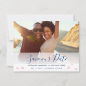 Rosa Kirschblüten Foto Save The Date (Vorderseite)