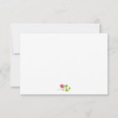 Rosa Kirschblüten Frühlingshochzeit UAWG RSVP Karte (Rückseite)