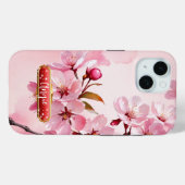 Rosa Kirschblüten Fuchsia iPhone / iPad Gehäuse Case-Mate iPhone Hülle (Rückseite (Horizontal))