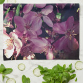 Rosa Kirschblüten Geschirrtuch (Gefaltet)