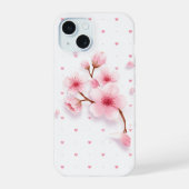 Rosa Kirschblüten-Handyhülle. iPhone 15 Hülle (Rückseite)