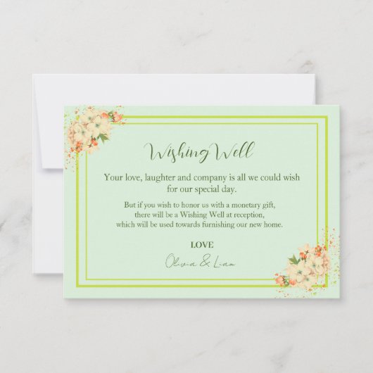 Rosa Kirschblüten , Heiratswunsch gut Dankeskarte (Vorderseite)