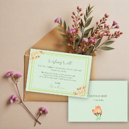 Rosa Kirschblüten , Heiratswunsch gut Dankeskarte